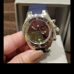 Michele Tahitian Navi blue Watch